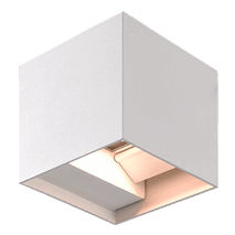 Square Up/Down Wall Light Black