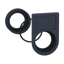 Harmony XB5, Flush mounting kit, Ø30 for selector switches and illuminated push-buttons Ø22, plastic, 2-line legend