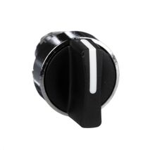 Harmony XB4, Selector switch head, metal, black, 22mm, 3 positions, stay put