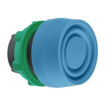 Harmony XB5, Head for non illuminated push-button, blue flush pushbutton Ø22 mm spring return unmarked