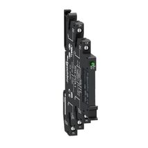 Harmony Electromechanical Relays, Slim interface relay pre assembled, 6A, 1CO, with LED, screw connectors, 230V AC DC