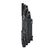 Harmony Electromechanical Relays, Slim interface relay pre assembled, 6A, 1CO, with LED, spring terminals, 110V AC DC