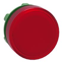 Harmony XB5, Head for Pilot light, plastic, red, 22mm, universal LED, plain lens