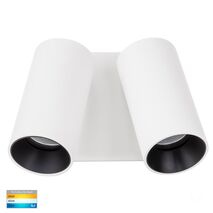 Revo White Double Adjustable Wall Light
