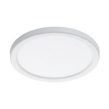Fino 280mm LED Oyster Light 18w Tricolour White with Sensor