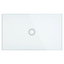 Brilliant White Elite Glass Wall Switch 1 Gang
