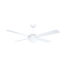 Brilliant White Tempo Plus 52'' AC 4-Blade Ceiling Fan with Light