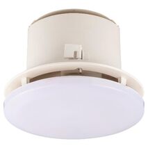 HPM Non-ducted Ceiling Exhaust Fan with Integrated LED Light White