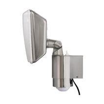 HPM Solar Security Floodlight with Sensor Silver Aluminium