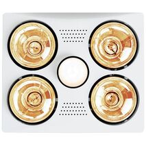 HPM 3-in-1 4-Lamp Instant Heat Ducted Bathroom Heater
