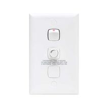 HPM Standard 650VA 3 Speed Vertical Auto Off & Reduced Speed Fan Controller White