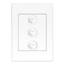 HPM VIVO 10A 3 Gang Instant Heat Controller Switch White