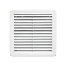 HPM Fixed External Ventilation Grille 150mm White