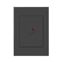 HPM VIVO 350VA 3 Wire Push Button Cover Plate Dark Grey