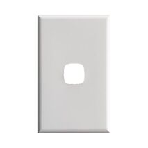 Excel - Switch coverplate 1 gang gloss white