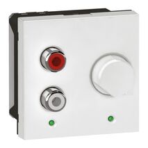 Arteor - MyHOME - Sound diffusion - BUS RCA inputs - 2 modules - white