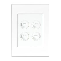 HPM VIVO 10A 4 Gang Instant Heat Controller Switch White