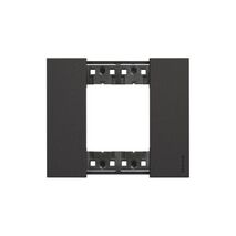 Bticino Living Now 2 Module Coverplate Black