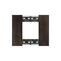 Bticino Living Now 2 Module Coverplate Walnut