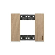 Bticino Living Now 2 Module Coverplate Oak