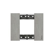 Bticino Living Now 2 Module Coverplate Steel