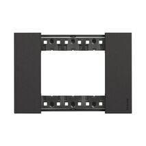 Bticino Living Now 3 Module Coverplate Black