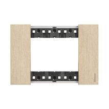 Bticino Living Now 3 Module Coverplate Gold