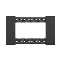 Bticino Living Now 4 Module Coverplate Black