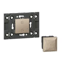ARTEOR Gateway + Wireless Master Switch Mechanism - Horizontal 2 Module with Grid - Champagne