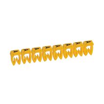 CAB3 - Markers for wiring 4 to 6mm² black letters on yellow background 4-6mm² letter A pack of 300