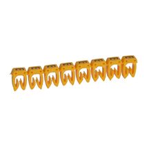 CAB3 - Markers for wiring 4 to 6mm² black letters on yellow background 4-6mm² letter E pack of 300