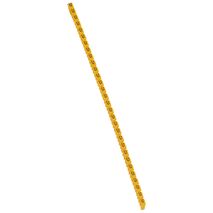 CAB3 - Markers for wiring 1.5 to 2.5 mm² black letters on yellow background 1.5-2.5mm² letter U pack of 300