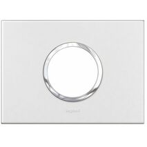 ARTEOR Round 2 Module Horizontal Coverplate + Frame White
