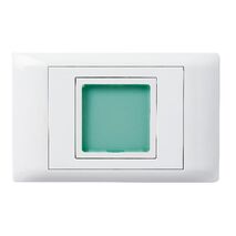 Excel Life - Common plate - Signalling green LED light 1W 240V a.c. white