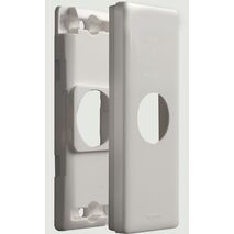 Excel Life Architrave Grid & Plate 1 Gang Gloss White