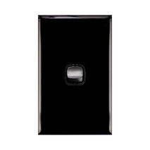 Excel - Vertical weatherproof switch - Single Pole Double Throw - 1 gang 2 way IP56 10A 240V a.c. black