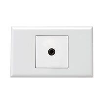 Excel - Audio jack outlet 3.5mm 1 gang gloss white