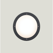 HPM OROYA 16W LED Cool White Bunker Light Black
