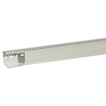 Transcab - Halogen free light grey duct with cover - 2 metre length halogen free PVC 60x60mm