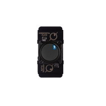 EXCEL LIFE PUSH-BUTTON MECHANISM MOMENTARY WITH LED INDICATOR 10A MATT BLACK