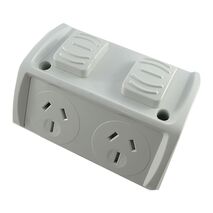 Weatherproof GPO DOUBLE 15A – NEW STYLE