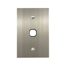 Grid Plate 1 Gang – BLACK