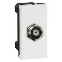 Arteor modular - TV socket F-type cable & pay TV 0-2.4GHz 1 module white