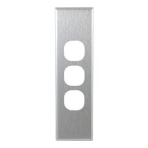 Metal Cover Plate 3 Gang Architrave