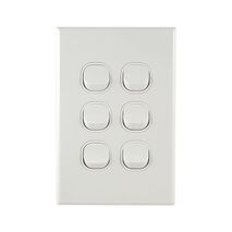 Light Switch 6 Gang – VERTICAL