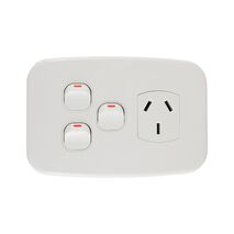 Single Power Point with 2 Extra Switches