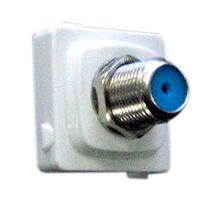 HPM 75Ohm 3.06Ghz F Connector Socket White
