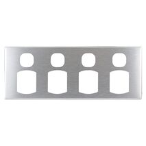 Metal Cover Plate 4 Gang Power Point