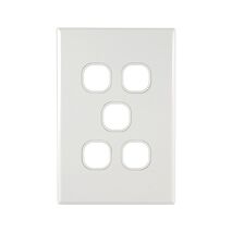 Grid Plate 5 Gang