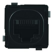 RJ45 CAT5E Data Jack MATTE BLACK